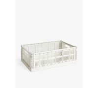 Hay Off-white Large Recycled-plastic Crate Storage Box