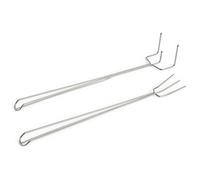 HAY - Outdoor Market BBQ Fork Set of 2, Stainless Steel - Silver