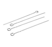 HAY - Outdoor Market BBQ Skewer Set of 4, Stainless Steel - Silver