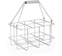 HAY - Outdoor Market Bottle Carrier Medium, Stainless Steel - Silver