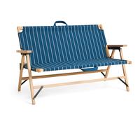 HAY - Outdoor Market Folding Sofa, Blue With Beige Stripe - Blue
