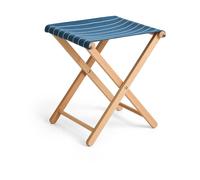 HAY Outdoor Market folding stool Blue-beige
