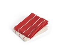 HAY Outdoor Market kitchen towel Beige-red, 2-pack