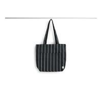 HAY - Outdoor Market Tote Bag Medium, Black With Beige Stripe - Black