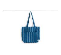 HAY - Outdoor Market Tote Bag Medium, Blue With Beige Stripe - Blue