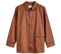 HAY Outline Long Pyjama Shirt Milk Chocolate