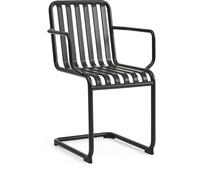 HAY - Palissade Cantilever Armchair, Anthracite powder coated steel - Black