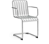 HAY - Palissade Cantilever Armchair, Hot galvanised steel - Silver