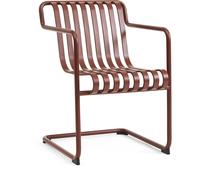 HAY - Palissade Cantilever Dining Armchair, Iron red powder coated steel - Red