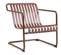 HAY - Palissade Cantilever Lounge Chair Low, Iron red powder coated steel - Red