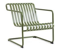 HAY - Palissade Cantilever Lounge Chair Low, Olive powder coated steel - Green