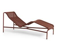 HAY Palissade Cord chaise longue Iron red
