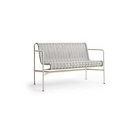 HAY Palissade Cord Dining Bench With Armrests Cloud Grey
