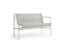 HAY Palissade Cord Dining bench with armrests Sky grey