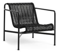 HAY - Palissade Cord Lounge Chair Low, Anthracite - Anthracite