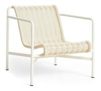 HAY - Palissade Cord Lounge Chair Low, Cream White - Cream White