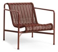 HAY - Palissade Cord Lounge Chair Low, Iron Red - Iron Red