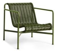 HAY - Palissade Cord Lounge Chair Low, Olive - Olive