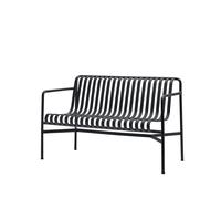 HAY Palissade Dining bench with armrests Anthracite