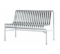 HAY - Palissade Dining Bench Without Armrests, Hot Galvanized - Hot Galvanized