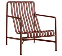 HAY - Palissade Lounge Chair High, Iron Red - Iron Red