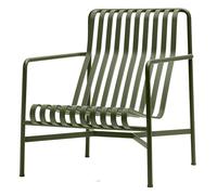 HAY - Palissade Lounge Chair High, Olive - Olive