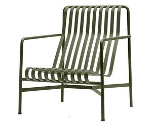 HAY - Palissade Lounge Chair High, Olive - Olive