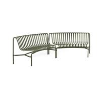 HAY Palissade Park Dining Bench In/In Beginner Set of 2 Olive