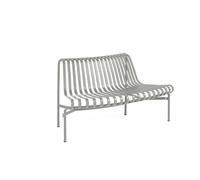 HAY Palissade Park Dining Bench Out 1 Piece incl. Assembly Kit Not Freestanding Sky Gray