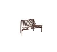 HAY Palissade Park Dining Bench OUT 1 Piece incl. Mounting Kit Not Freestanding Iron Red