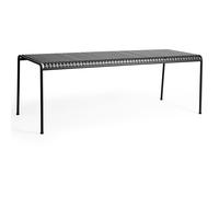 HAY - Palissade Table 90x220 cm 4 Legs, Anthracite powder coated steel - Black