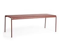 HAY - Palissade Table 90x220 cm 4 Legs, Iron red powder coated steel - Red