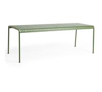 HAY - Palissade Table 90x220 cm 4 Legs, Olive powder coated steel - Green