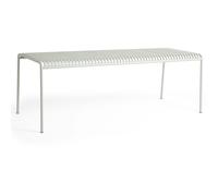 HAY - Palissade Table 90x220 cm 4 Legs, Sky grey powder coated steel - Grey