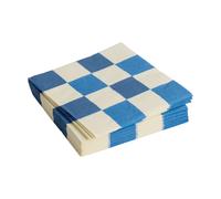 HAY Pattern Lunch Check napkin 33x33 cm 20-pack Off white-blue M