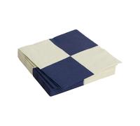 HAY Pattern Lunch Check napkin 33x33 cm 20-pack Off white-dark blue L
