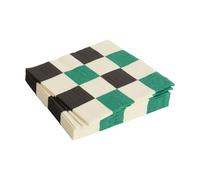 HAY Pattern Lunch Check napkin 33x33 cm 20-pack Off white-green-black M