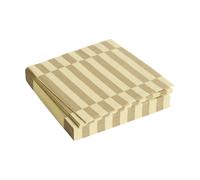 HAY Pattern Lunch Stripe napkin 33x33 cm 20-pack Cream-sand pillar