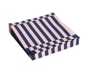 HAY - Pattern Napkins 33x33 cm, Dark Blue / Light Pink - Dark Blue