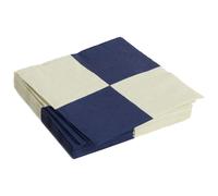 HAY - Pattern Napkins 33x33 cm, Off-white / Dark Blue - Off-White