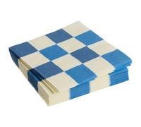 HAY - Pattern Napkins 40x40 cm, Off-white / Blue - Blue