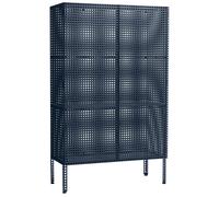 HAY Perforated Cabinet Large Steel Blue