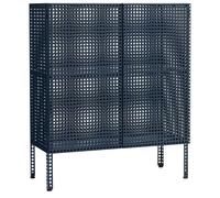 HAY Perforated Cabinet Medium Steel Blue