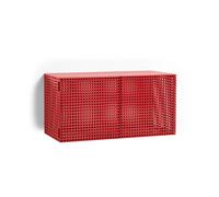 HAY Perforated Wall Cabinet Small Wine Red