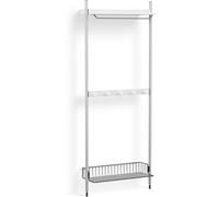 HAY - Pier System 1041 1 column, PS White / Aluminium - White