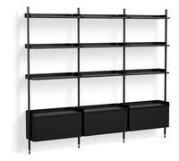 HAY - Pier System 133 3 columns, PS Black / Black - Black