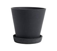 HAY HAY Flowerpot with saucer L Ø17.5 cm Black