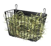 Ĥay Rack For Rabbits - Collapsiblē Food Holder,Hanging Hook, Durable Metal Construction | Ideal Animal Pet House Hutch Wall Feeding Device F́or Small Pets Bunny Roḋent Companion Care