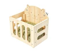 Hay Rack Wooden Large Hangable Hamster Cage Accessories