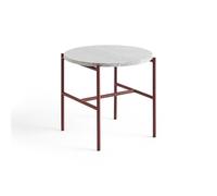 HAY Rebar Side Table Ø45 Red/ Gray Marble